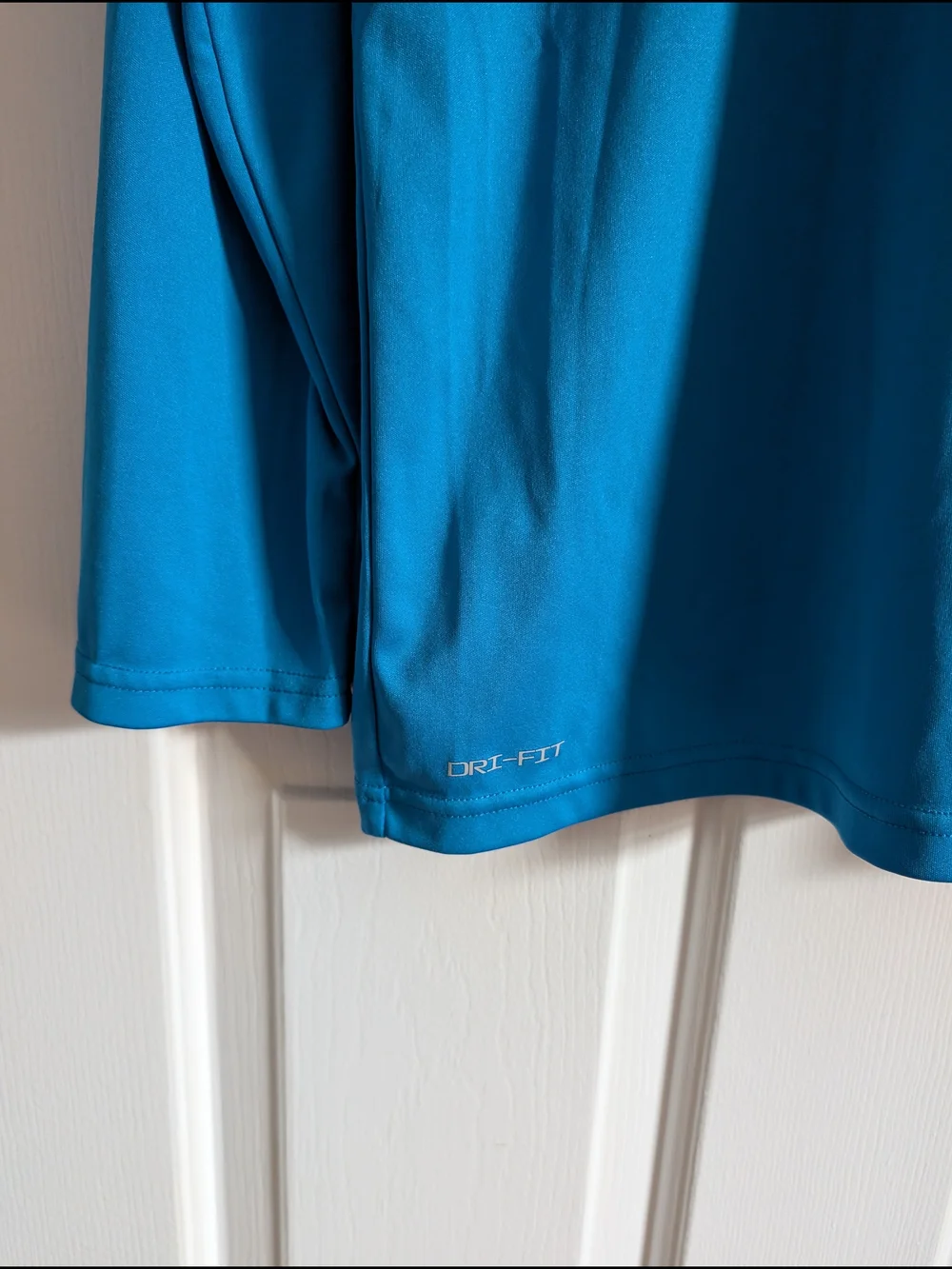 Nike Dri-FIT Men's Long Sleeve Athletic Shirt - Bright Blue Medium